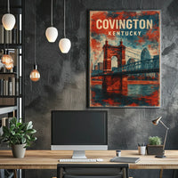 Covington, Kentucky Bridge Poster