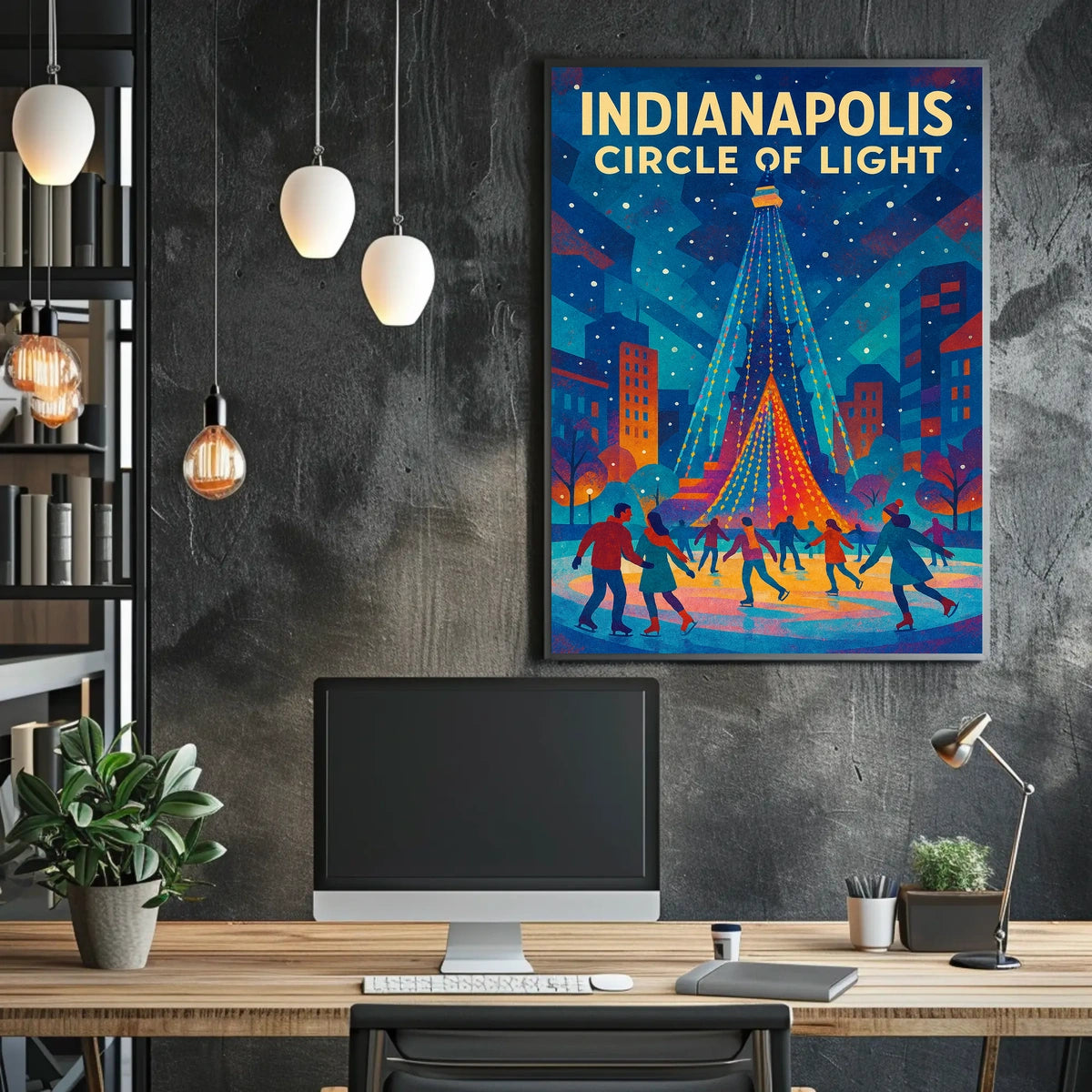 Indianapolis Circle of Light Poster