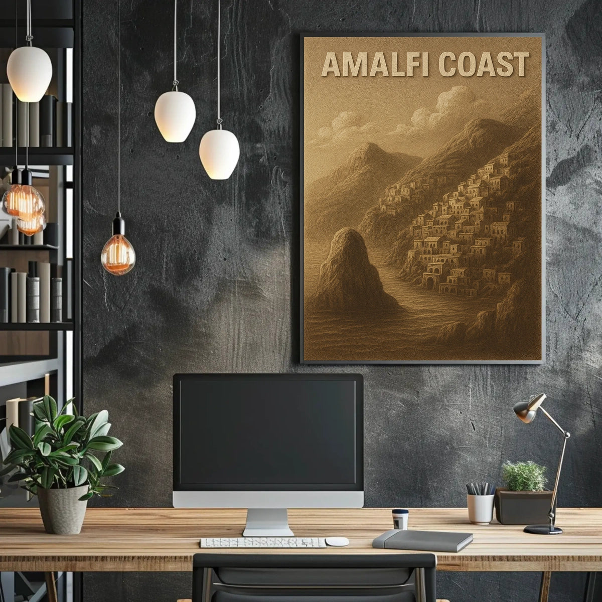 Amalfi Coast Poster Wall Art Travel Print 18x24 Edition