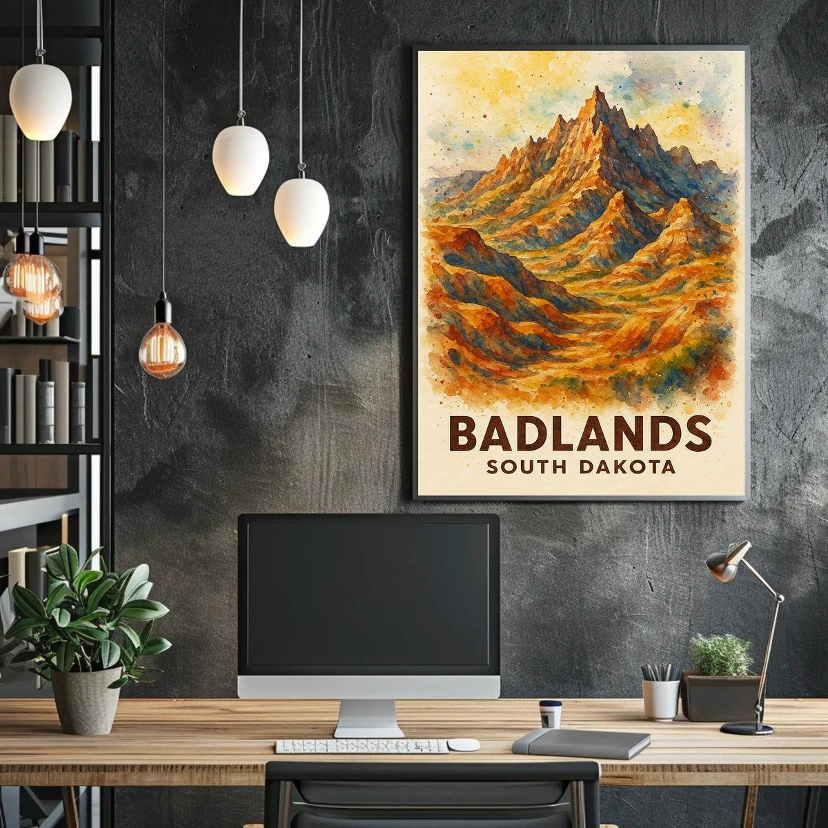 Badlands of South Dakota Poster