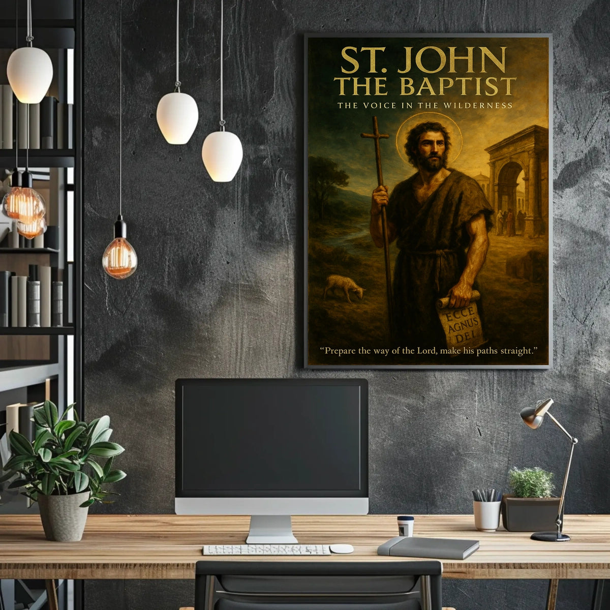 St. John the Baptist The Voice in the Wilderness Poster
