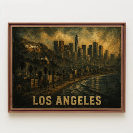 Los Angeles Skyline Poster