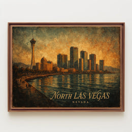 North Las Vegas Skyline Poster
