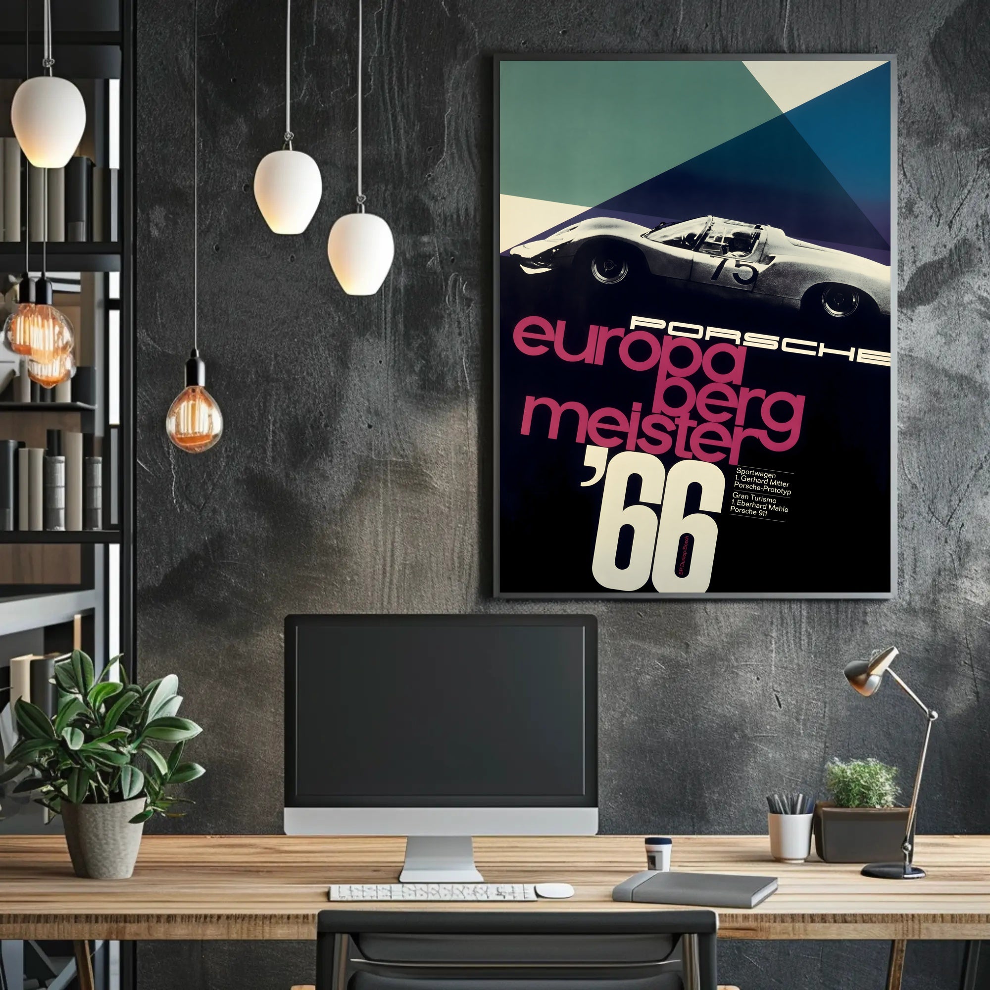 Porsche Europa Bergmeister '66 Poster