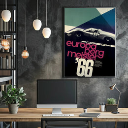 Porsche Europa Bergmeister '66 Poster