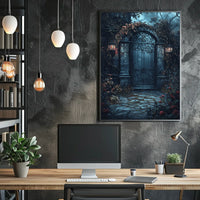 Enchanted Iron Gate Print: Cultural Heritage Poster