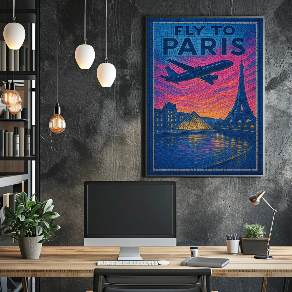 Fly To Paris Poster