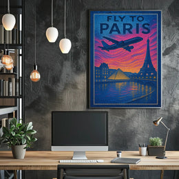Fly To Paris Poster