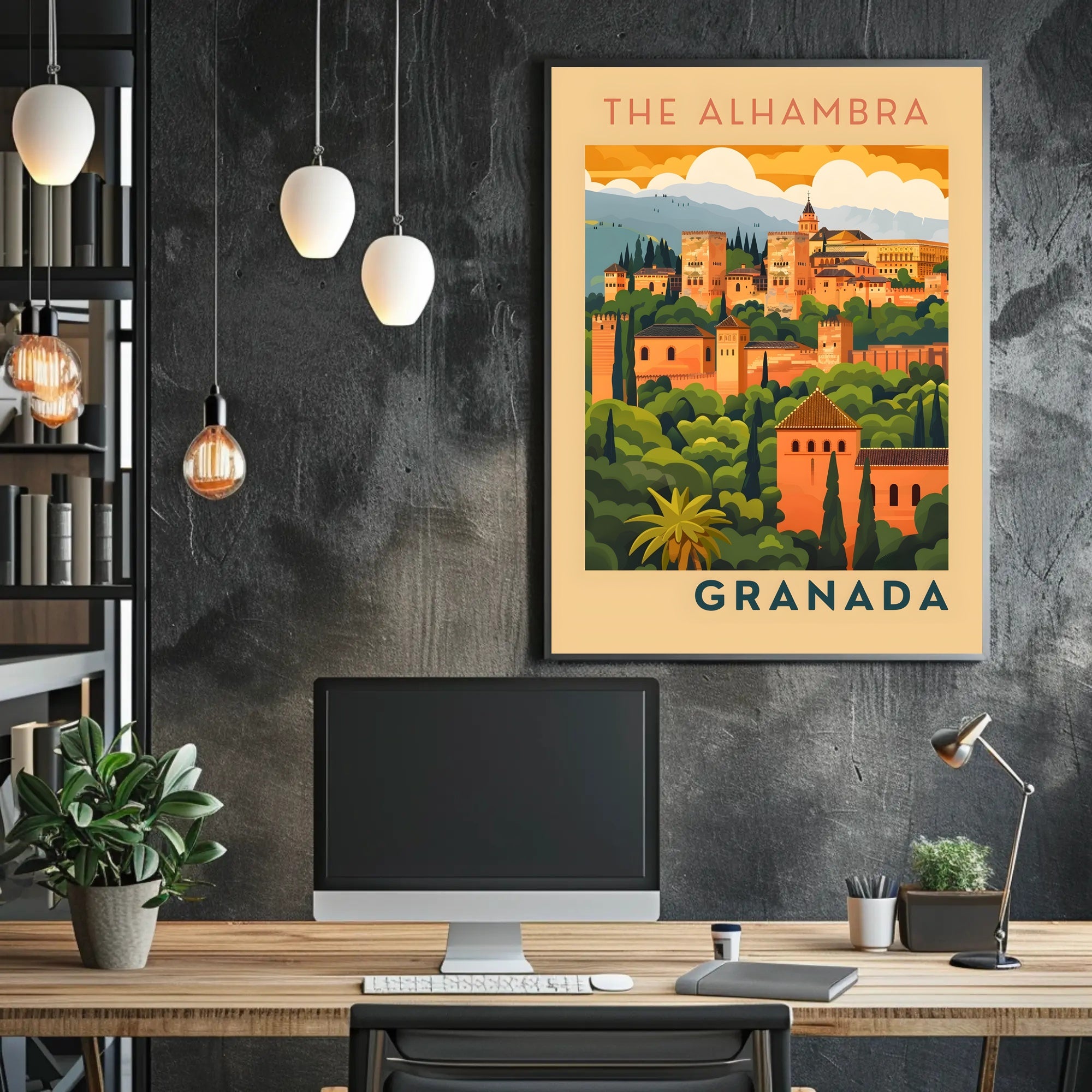 The Alhambra in Granada Poster