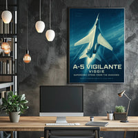 Supersonic Aircraft A-5 Vigilante Art Military Recruitment Poster