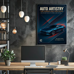Auto Artistry Exhibition Poster