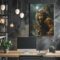 The Beast Under the Moonlight Art Print Poster PosterGoat