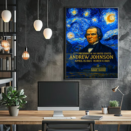 Andrew Johnson 17th President of the United States Presidential Masterpiece Series Poster