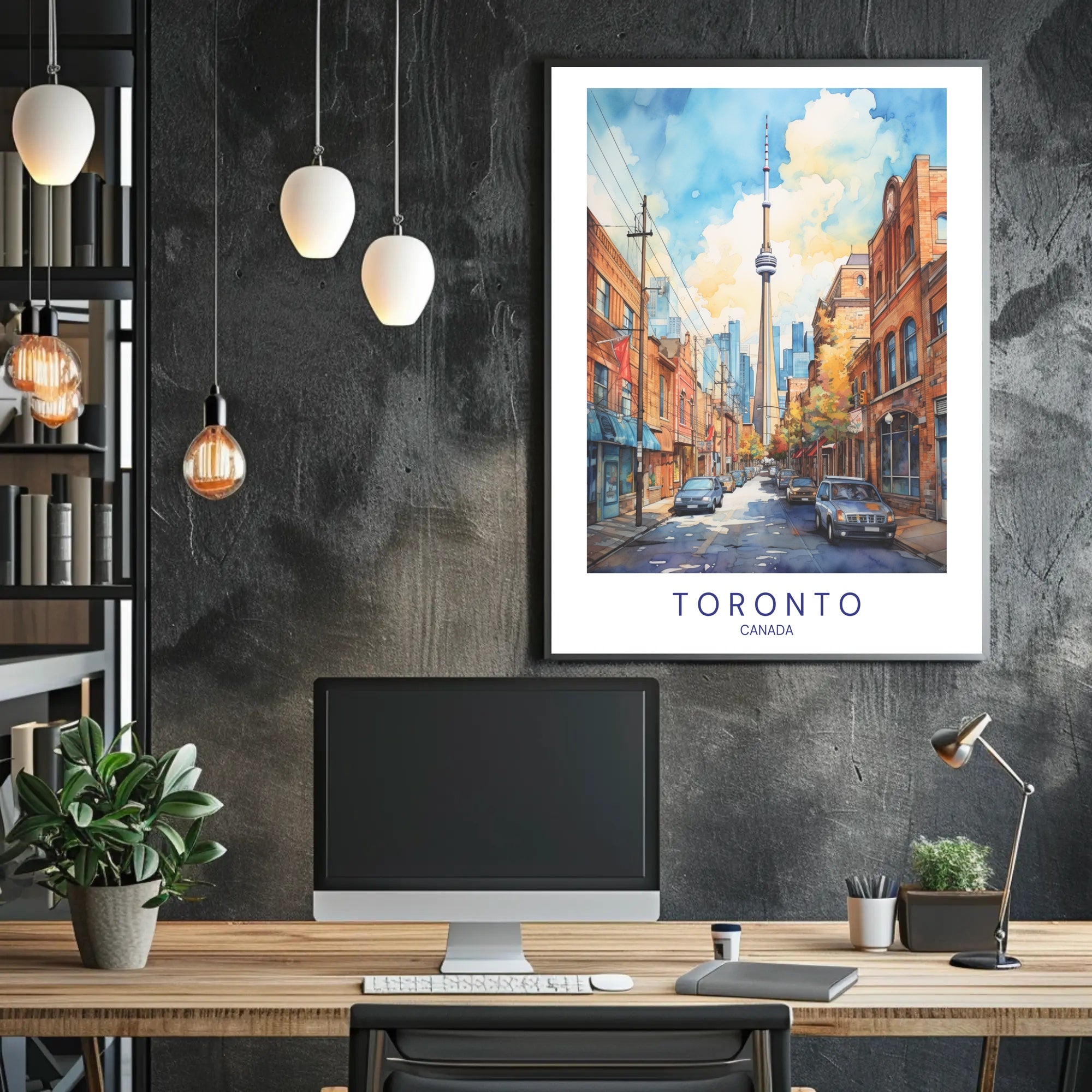 Toronto Cityscape Poster PosterGoat