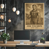 Jim Thorpe Legendary Athlete Poster