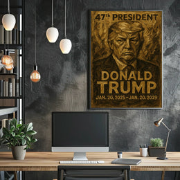 Donald Trump 47th President Poster