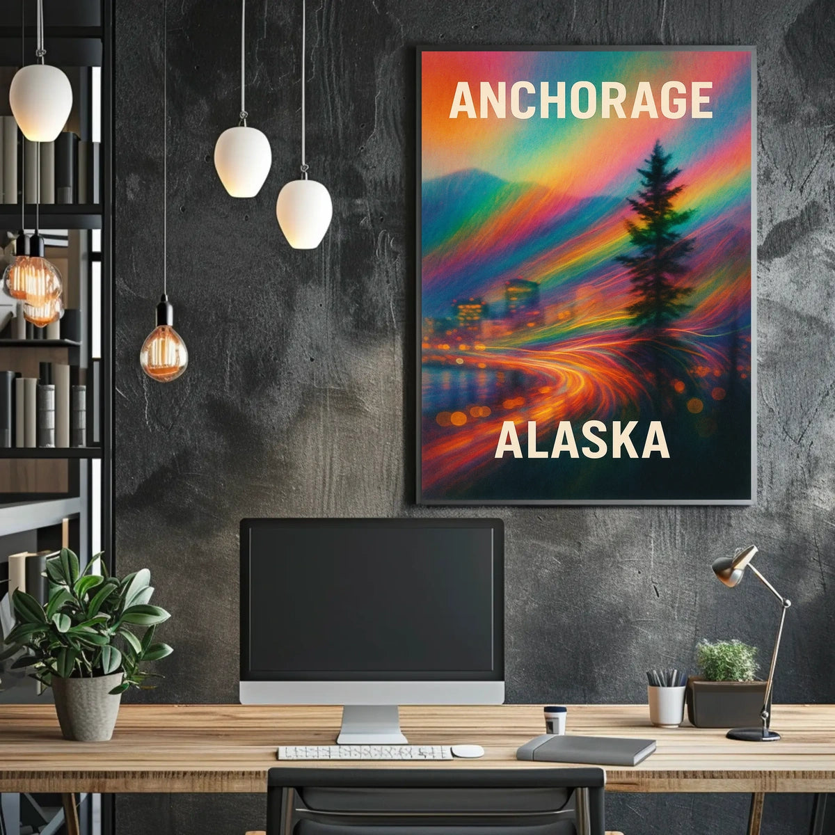 Anchorage, Alaska A Vibrant Journey Poster