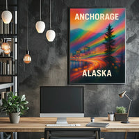 Anchorage, Alaska A Vibrant Journey Poster
