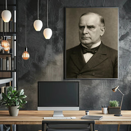 Classic Monochrome Formal Portrait Poster