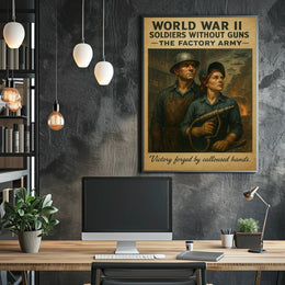 Soldiers Without Guns The Factory Army Poster