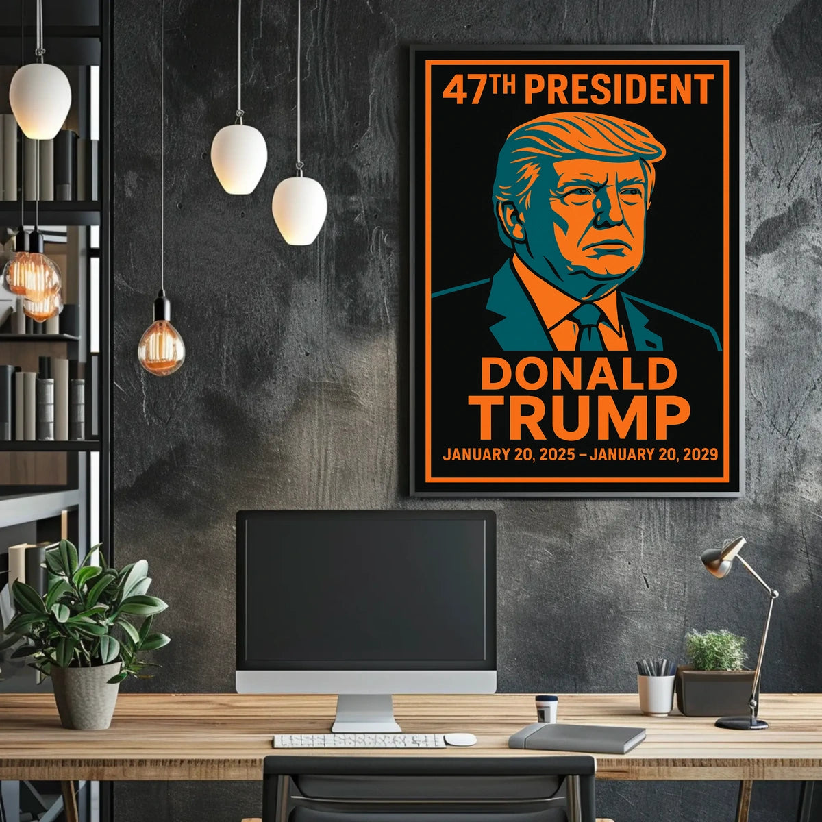 Trump Resolute Statesman Pop Art Patriotic Poster