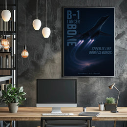 B-1 Lancer Cold War Era Military Poster