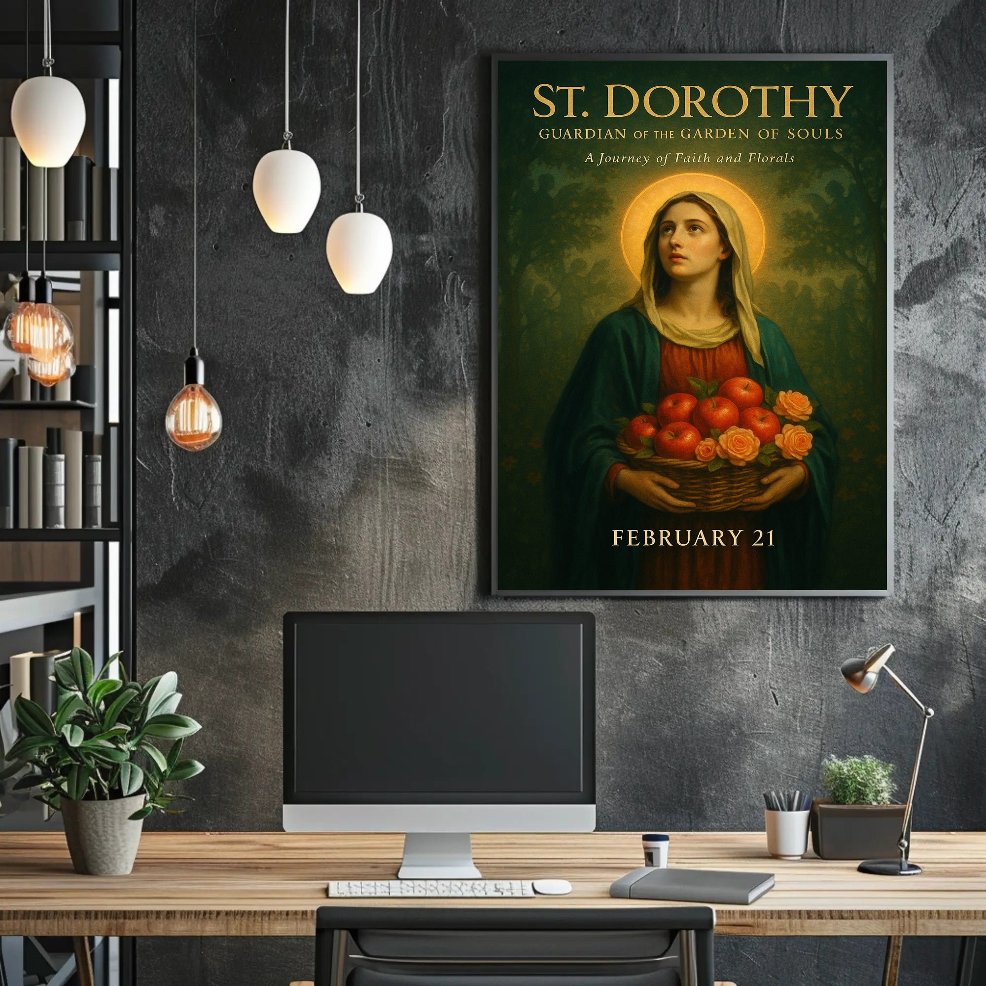 St. Dorothy Guardian of the Garden of Souls Poster PosterGoat