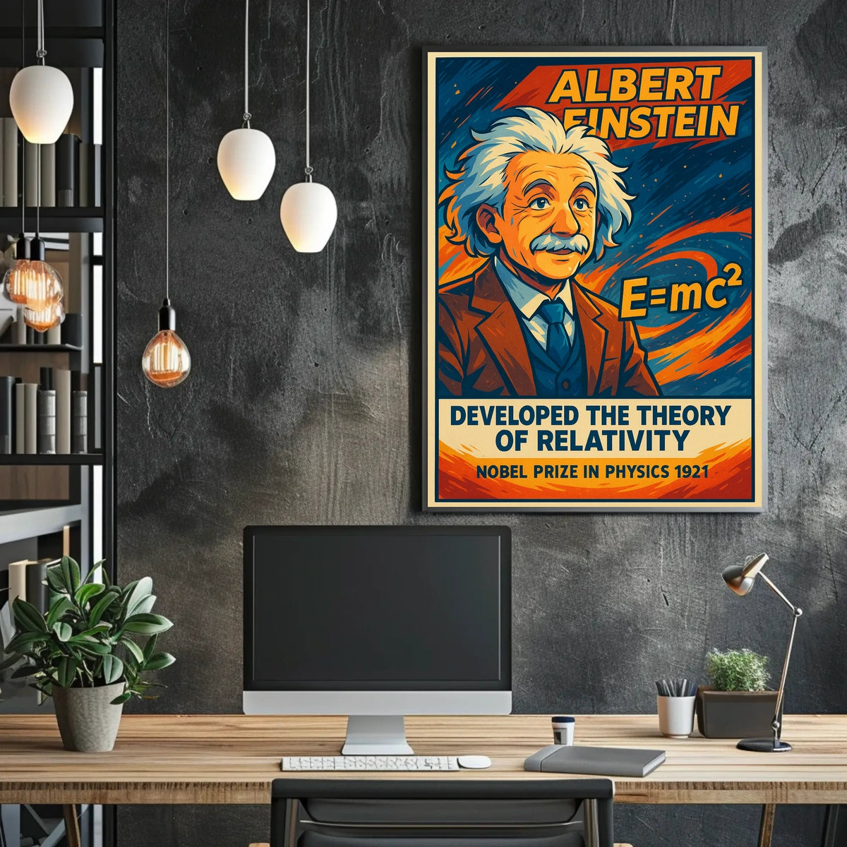 Albert Einstein Theory Of Relativity Poster