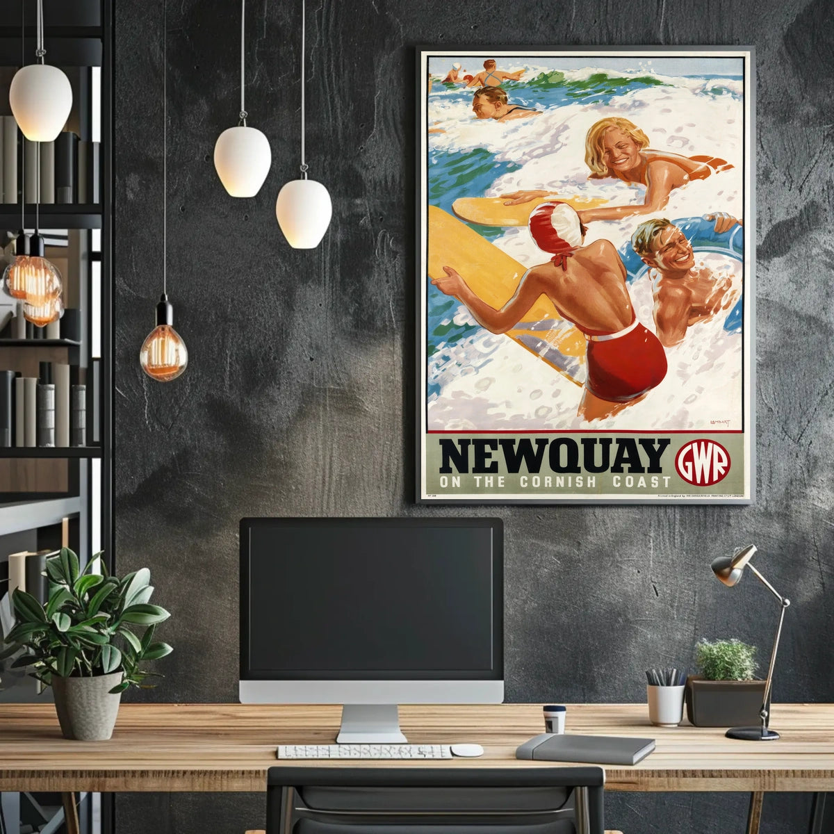 Newquay On The Cornish Coast Poster