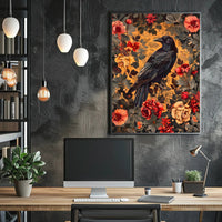 Majestic Raven Wall Art Print for Home Decor