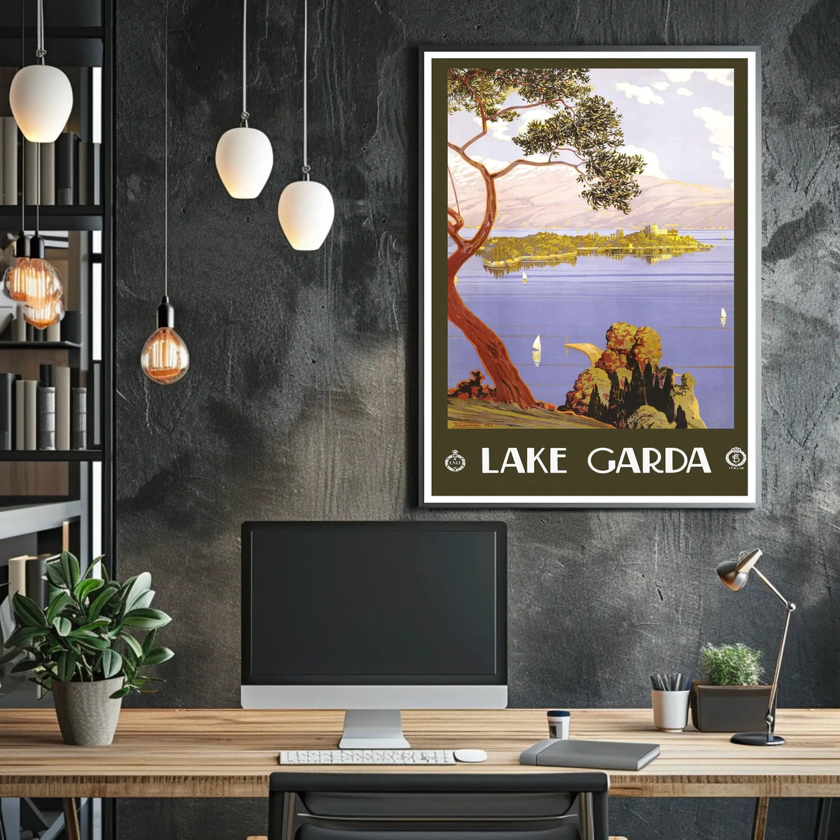 Lake Garda Travel Poster