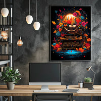 Floral Symphony of Creativity Poster