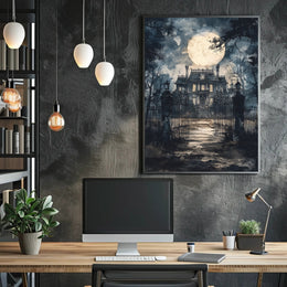 Haunted Mansion Under The Moon Poster