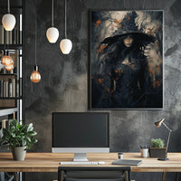 Enigmatic Forest Witch Poster