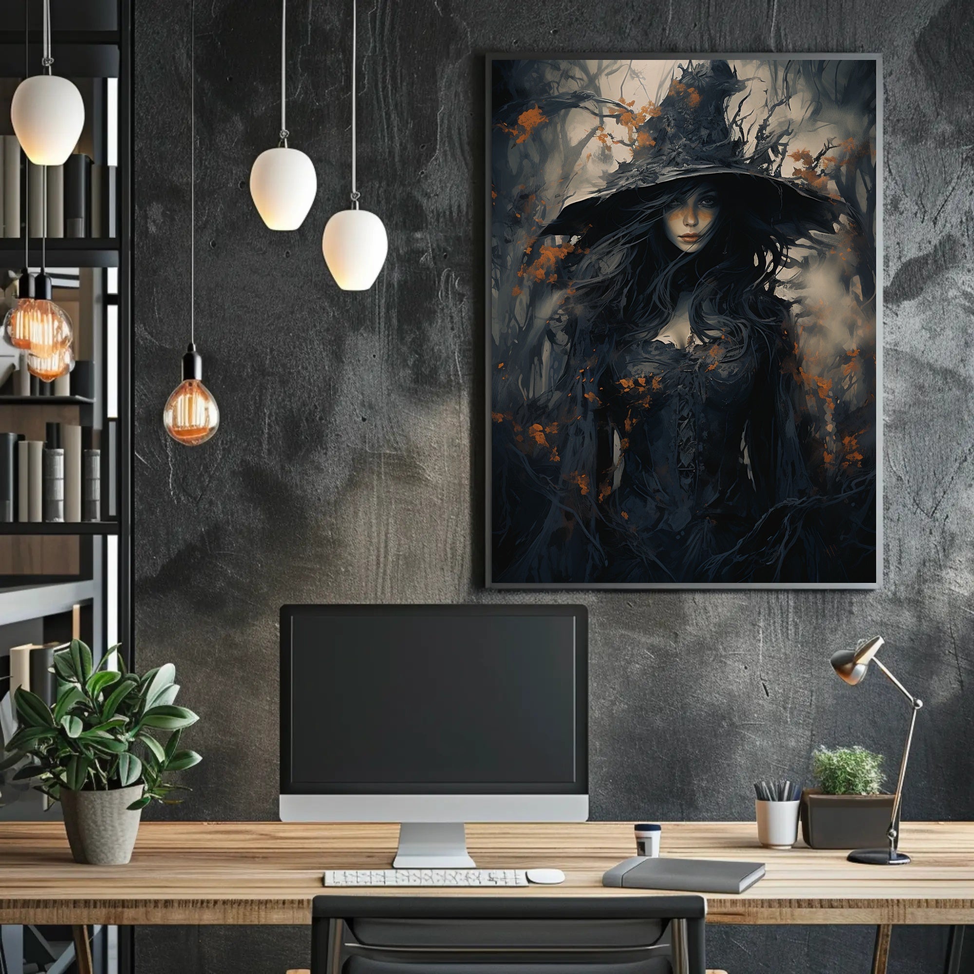 Enigmatic Forest Witch Poster