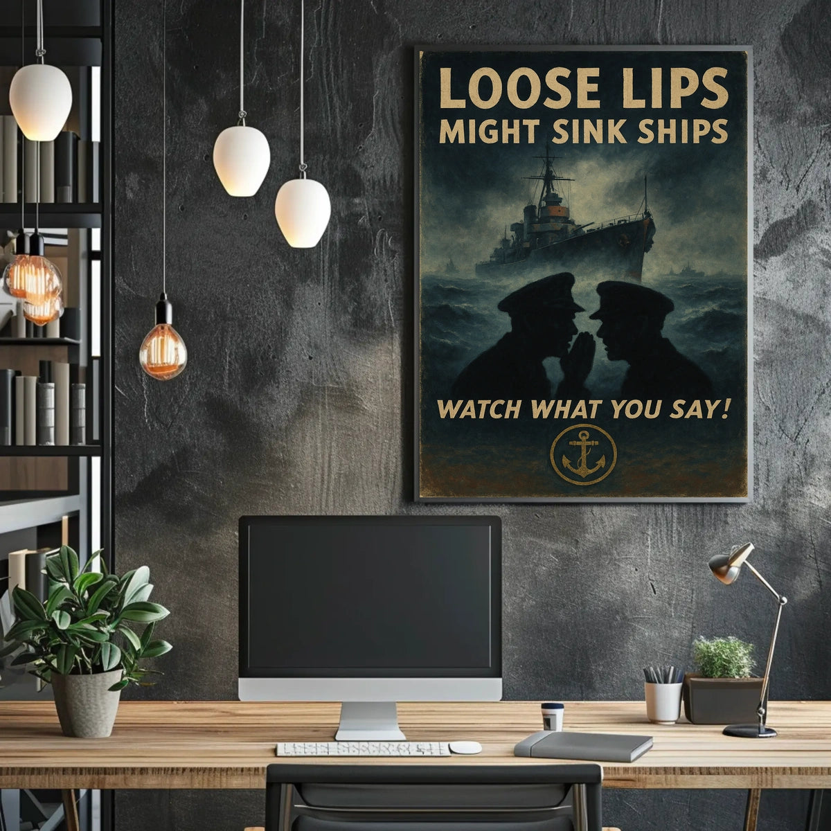 Loose Lips Might Sink Ships Poster