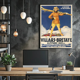 Winter Pleasures In Villars-Bretaye Poster