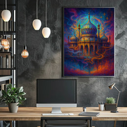 Mystical Palace in Dreamscape Poster