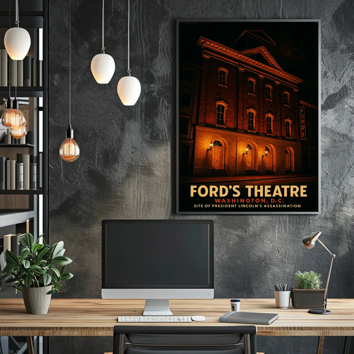 Abraham Lincoln Fords Theatre Poster