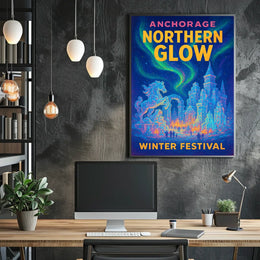 Anchorage Northern Glow Winter Festival Poster