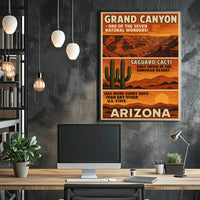 Grand Canyon Arizona Vintage Travel Poster