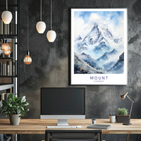 Mount Everest Adventure Art Travel Poster PosterGoat