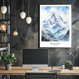 Mount Everest Adventure Art Travel Poster PosterGoat