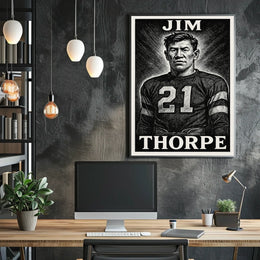 Jim Thorpe Legendary Athlete Poster