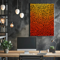 Vibrant Dots Abstract Poster Wall Art Print