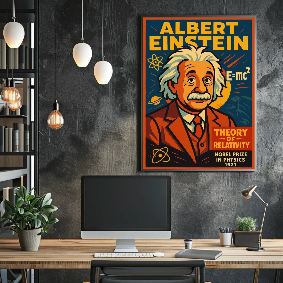 Albert Einstein Theory Of Relativity Poster