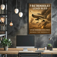 F-84 Thunderjet Jet-Age Workhorse Poster PosterGoat