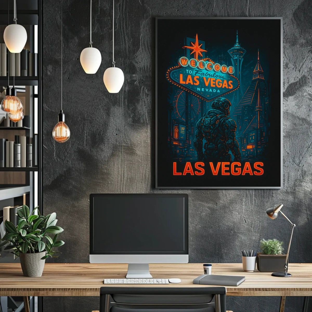 Welcome to Futuristic Las Vegas Poster
