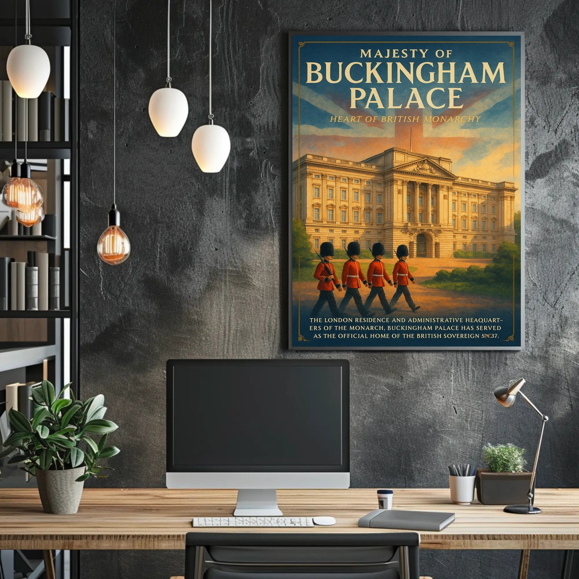 Majesty of Buckingham Palace Poster PosterGoat