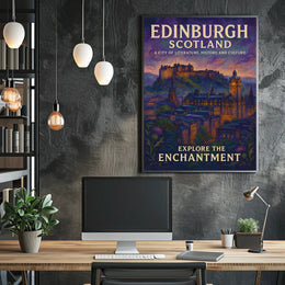 Edinburgh Poster Captivating Wall Art for Travel Lovers